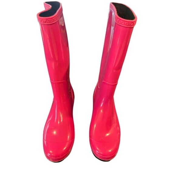 UGG Women's Pink Rain Boots Size 10 Pull On Fall Weather New - Picture 4 of 11